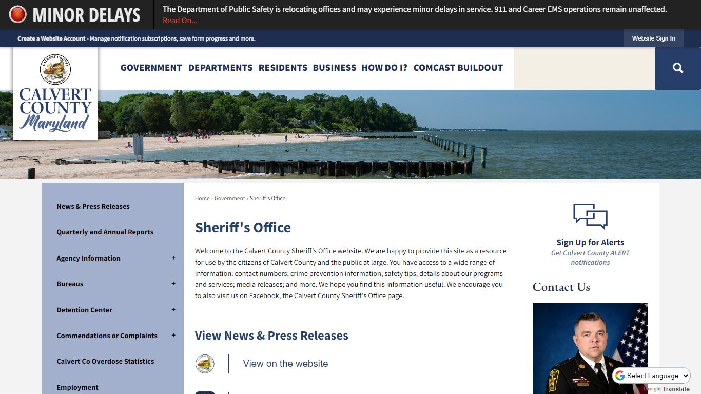 Sheriff's Office | Calvert County, MD - Official Website